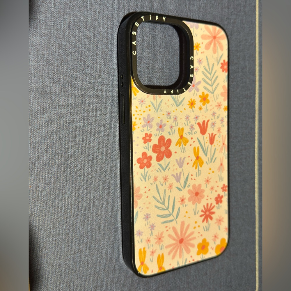 Casetify Floral Phone 15 Pro Max Case - Pink and Orange